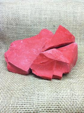 Sealing wax red lump. 