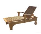 Sell beds and lounge chairs made of wood.