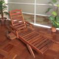 Sell beds and lounge chairs made of wood. 