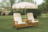 Sell beds and lounge chairs made of wood. 