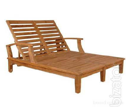 Sell beds and lounge chairs made of wood. 