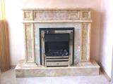 Fireplaces, marble portals