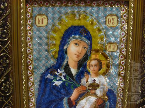 Embroidered icons beaded 