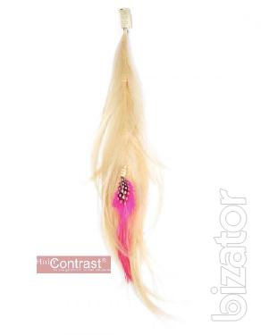 The lock on the mini-clip with feathers - Twister 