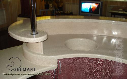 Countertop, fireplace, Breakfast bar, window sills, and other products of granite and marble! 