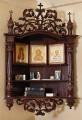 Produce angular iconostasis for the house of wood.