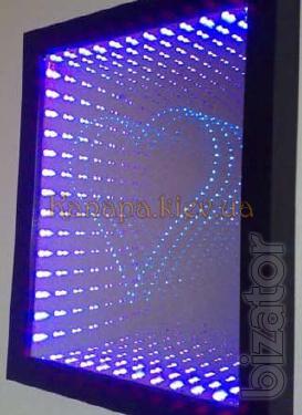 Mirror with 3D effect 50x50 