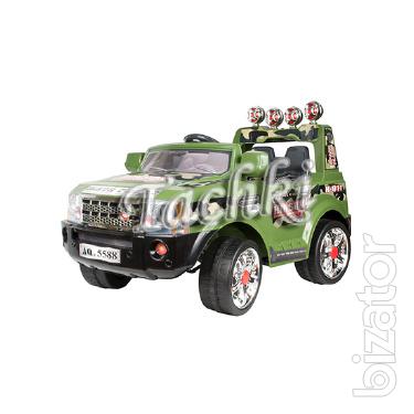 The electric car "Jeep Land Rover" with R/C JJ 012 (W-VOS - 0049) 