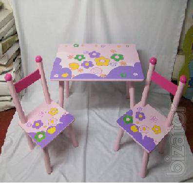 Children's tables and chairs are the most bright and beautiful !!! 