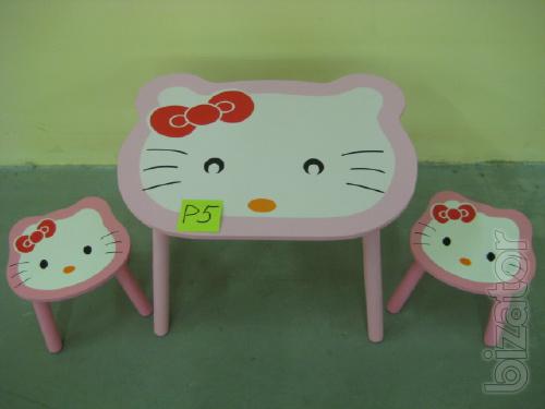 Children's tables and chairs are the most bright and beautiful !!! 