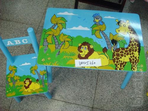 Children's tables and chairs are the most bright and beautiful !!! 