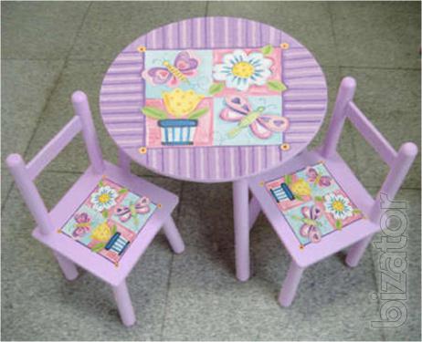 Children's tables and chairs are the most bright and beautiful !!! 