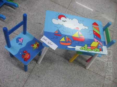 Children's tables and chairs are the most bright and beautiful !!! 