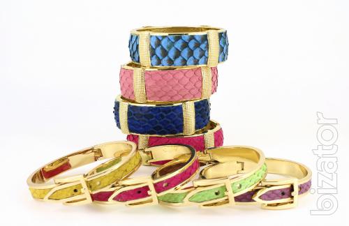 Snakeskin jewelry bracelet 
