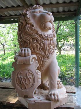 Wooden sculpture from wood to order. 