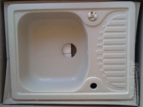 Kitchen sinks made of artificial stone in your home 