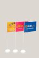 Tube, flagpoles, stands for fabric and paper flags