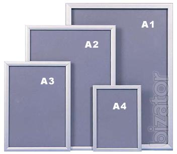 Frames for posters, posters click system, frames for office 