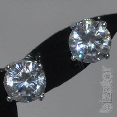 The jewelry with diamonds, topazes, sapphires. 