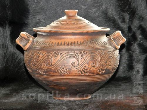 Supnik clay. Manual work. Volume of 2.5 L. 