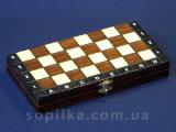 Compact wooden chess set 26 x 26 cm 