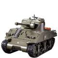 A Sherman tank on the radio