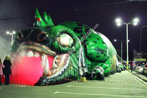 The largest in Ukraine, inflatable attraction-the panic room Paranasal! 