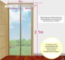 Mosquito net for doors with magnets