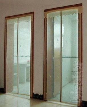 Mosquito net for doors with magnets 