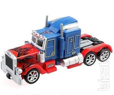 Transformer Optimus Prime" radio-controlled robot truck, R/C battery (sound, light) 