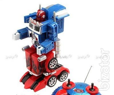 Transformer Optimus Prime" radio-controlled robot truck, R/C battery (sound, light) 