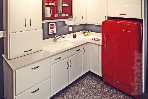 Countertops, window sills, fireplaces, stairs made of stone. 