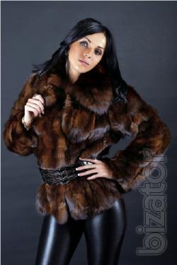 Italian shortened sable fur jacket Size - S-XS 
