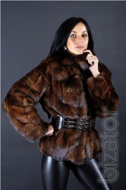 Italian shortened sable fur jacket Size - S-XS 