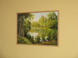 The painting "landscape" with the delivery of the canvas 55 x 85 cm 