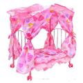 Cot on wheels canopy for dolls!