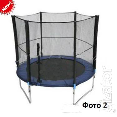 Trampoline with net 