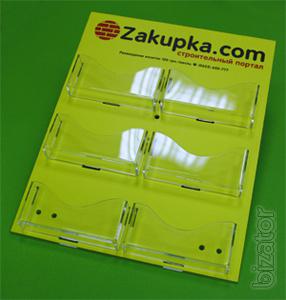 Products of acrylic - stand, price tags, menufolder 