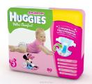Huggies Ultra Comfort 3 (5-9 kg) nappies 80 PCs for girls
