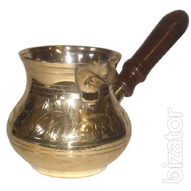 The Turks with Turkish Brass, handmade, chasing, mahogany handle unscrewed. 