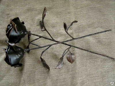 rose wrought price, forged rose price, prices on wrought iron roses 