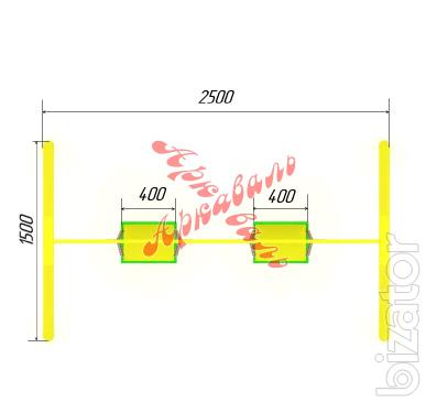 Swing 2-bed on chains from the manufacturer 