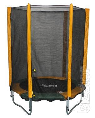 Trampoline for the home with a safety net, 140cm 