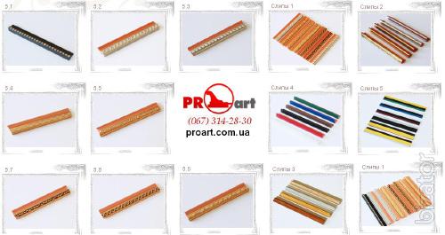 Decorative inserts, decorative slips, 