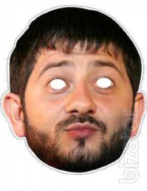 Masks of celebrities 