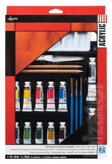 A set of acrylic Paints Acryl Louvre Acrylic Complete Set but a Set of acrylic Paints 