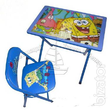 The children Desk with chair, folding! 