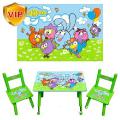 Table with 2 kids umya chairs 