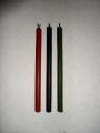 Candle wax ritual = red,black,green. 