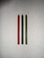 Candle wax ritual = red,black,green. 